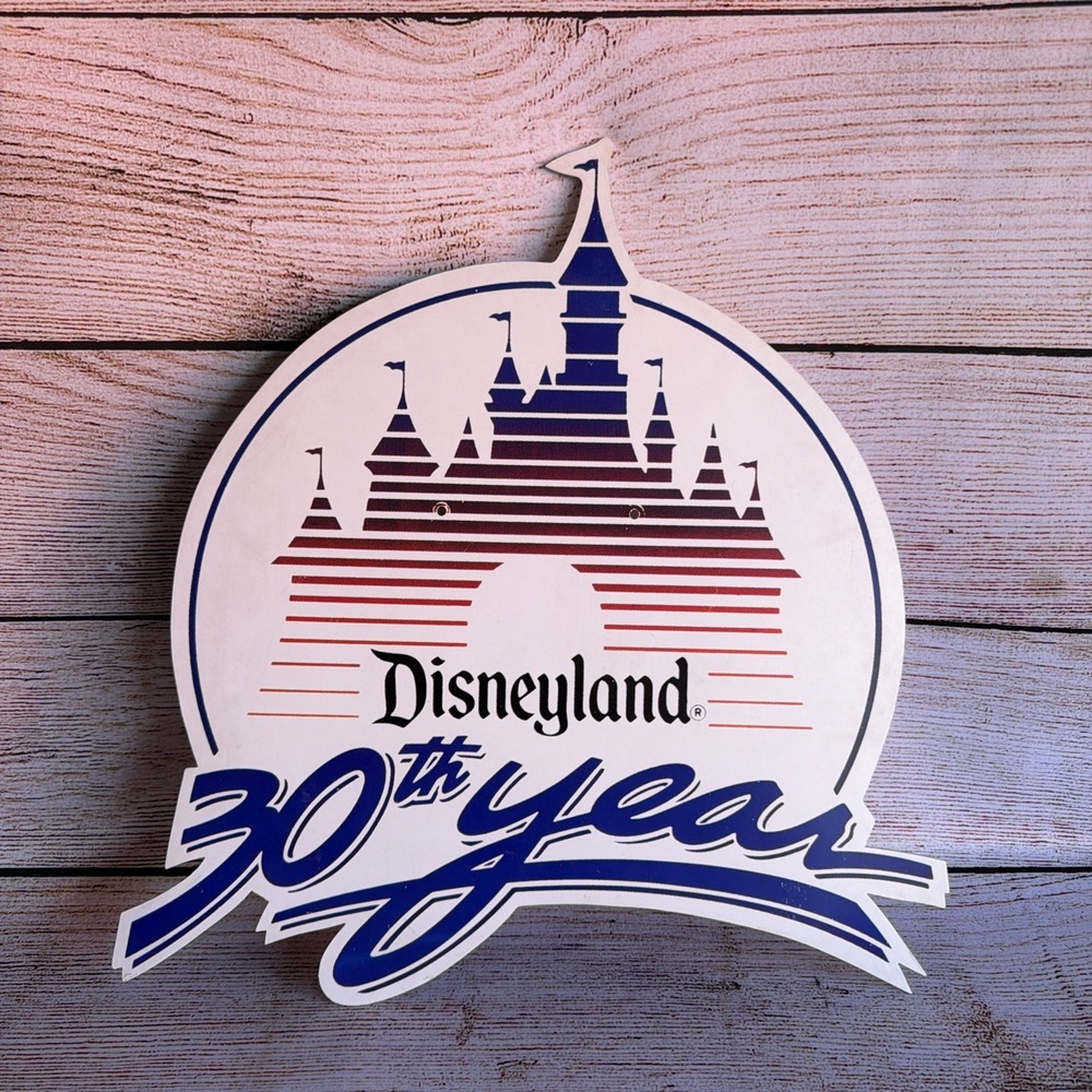 Vintage Disneyland 30th Anniversary Lamp Post Sign Main Street Jack Wagner